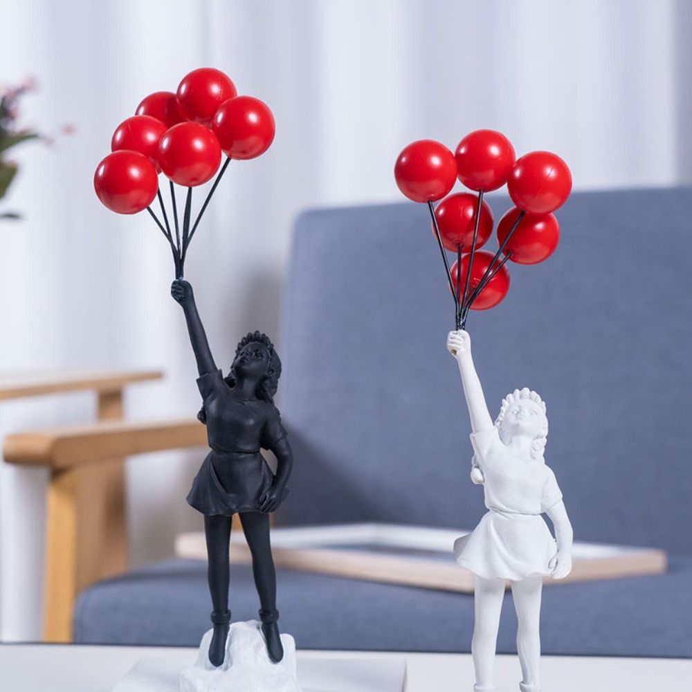 Home Decor On Sale - Resina Banksy Figurines para Interior Flower