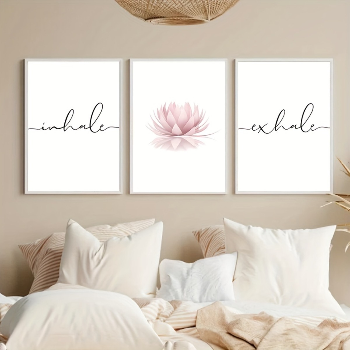 Home Decor Yoga - Conjunto de 3 Pôsteres Abstratos Zen