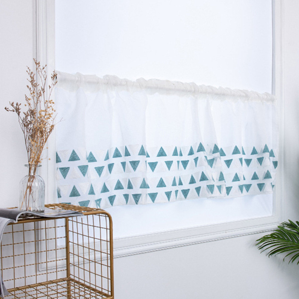 Home Decor Curtain - Cortina Curta Delicada para Janela, Cortina