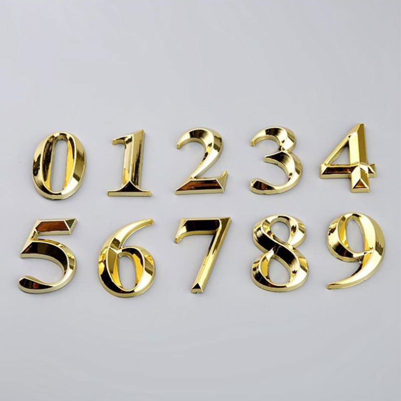 Home Decor On Sale - Golden Home Address Door Label Sticker,