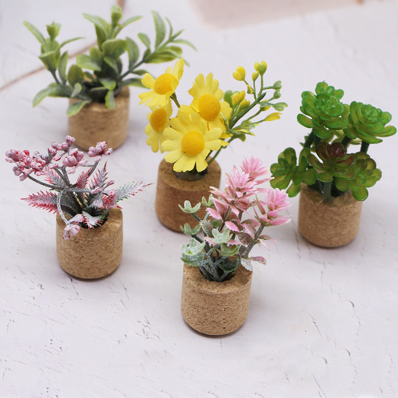 Home Decor Green - Miniatura de Casa de Bonecas 1:12: