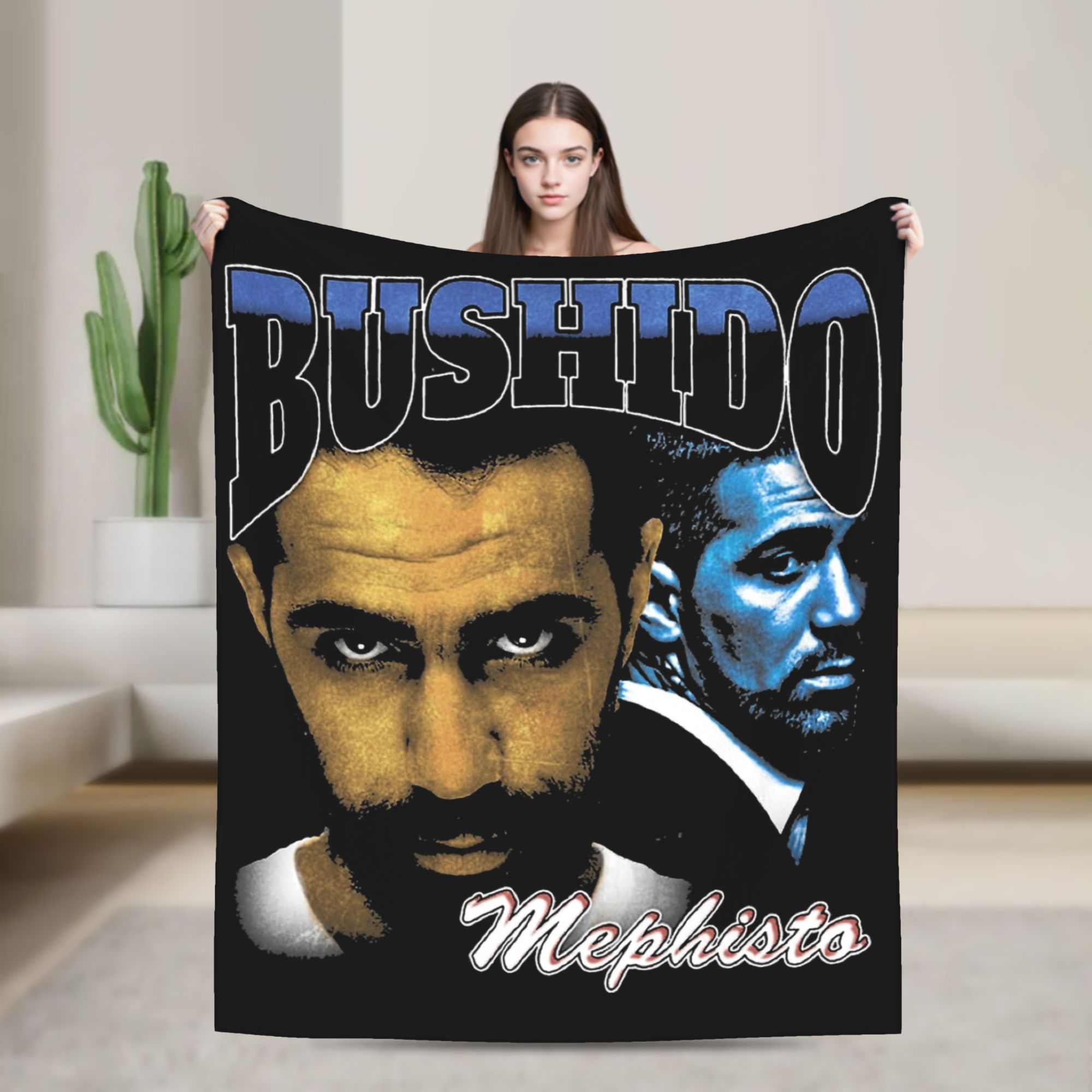 Germany Home Decor - Manta Decorativa Bushido Bootleg Rapper Alemanha