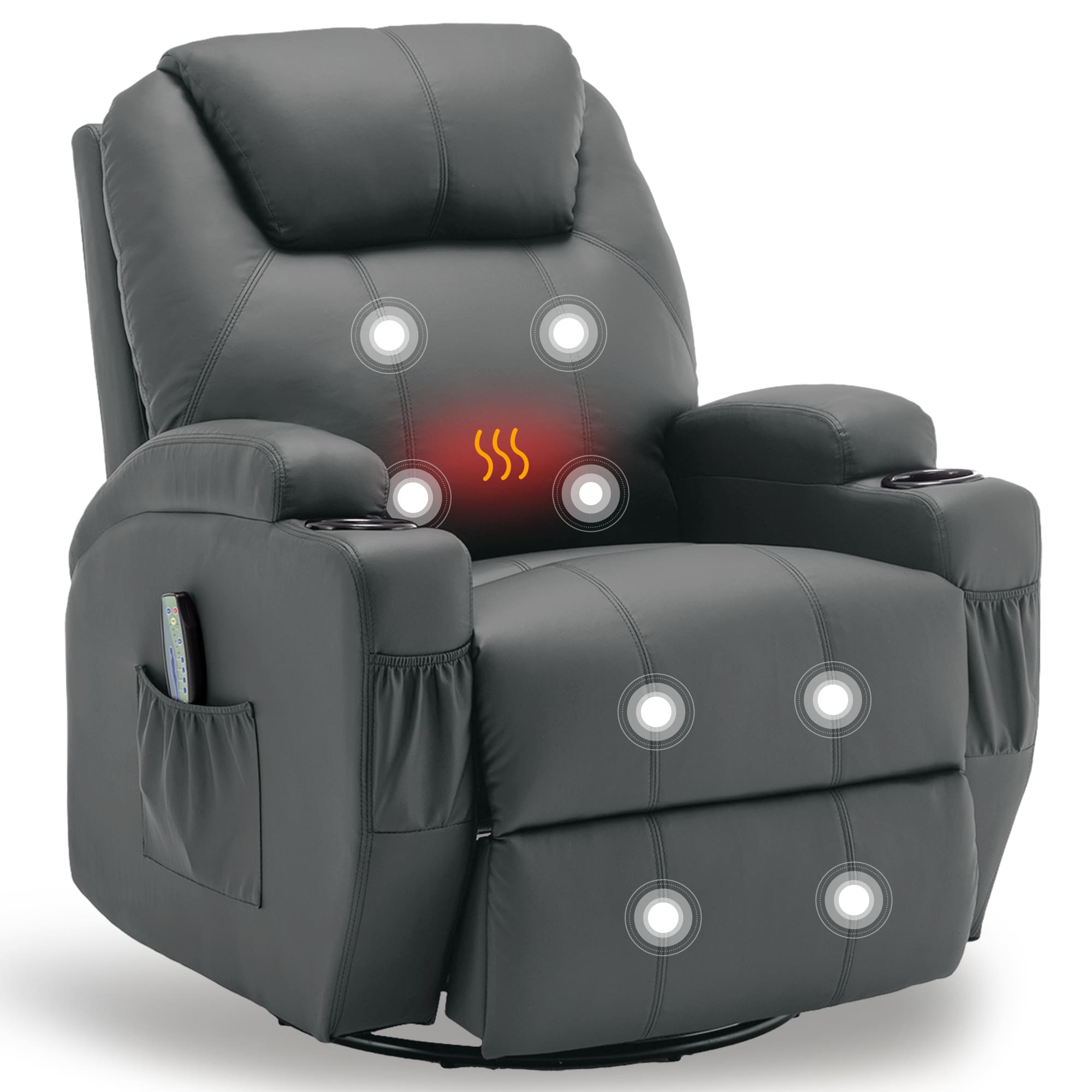 Home Decor Sofa - Cadeira Reclinável com Massagem e Aquecimento,