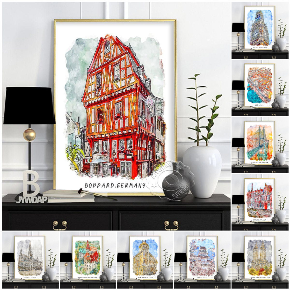 Germany Home Decor - Pôster de viagem da cidade mundial,