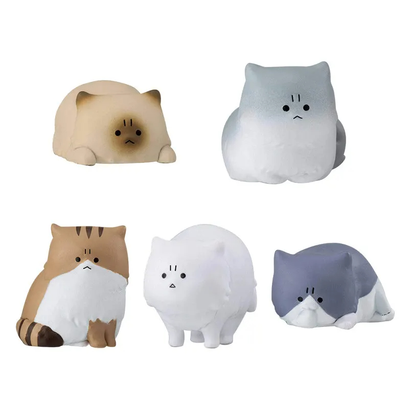 Home Decor Cat - Figurinha Bandai Gashapon Gato Zangado, Mini
