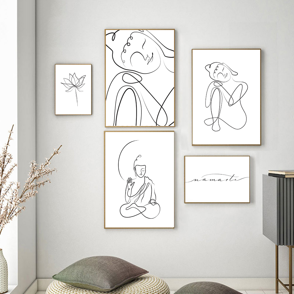 Home Decor Yoga - Pôsteres de Pintura em Tela de