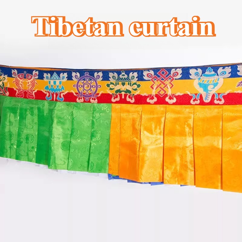 Home Decor Curtain - Cortina Religiosa Tibetana de 5M com