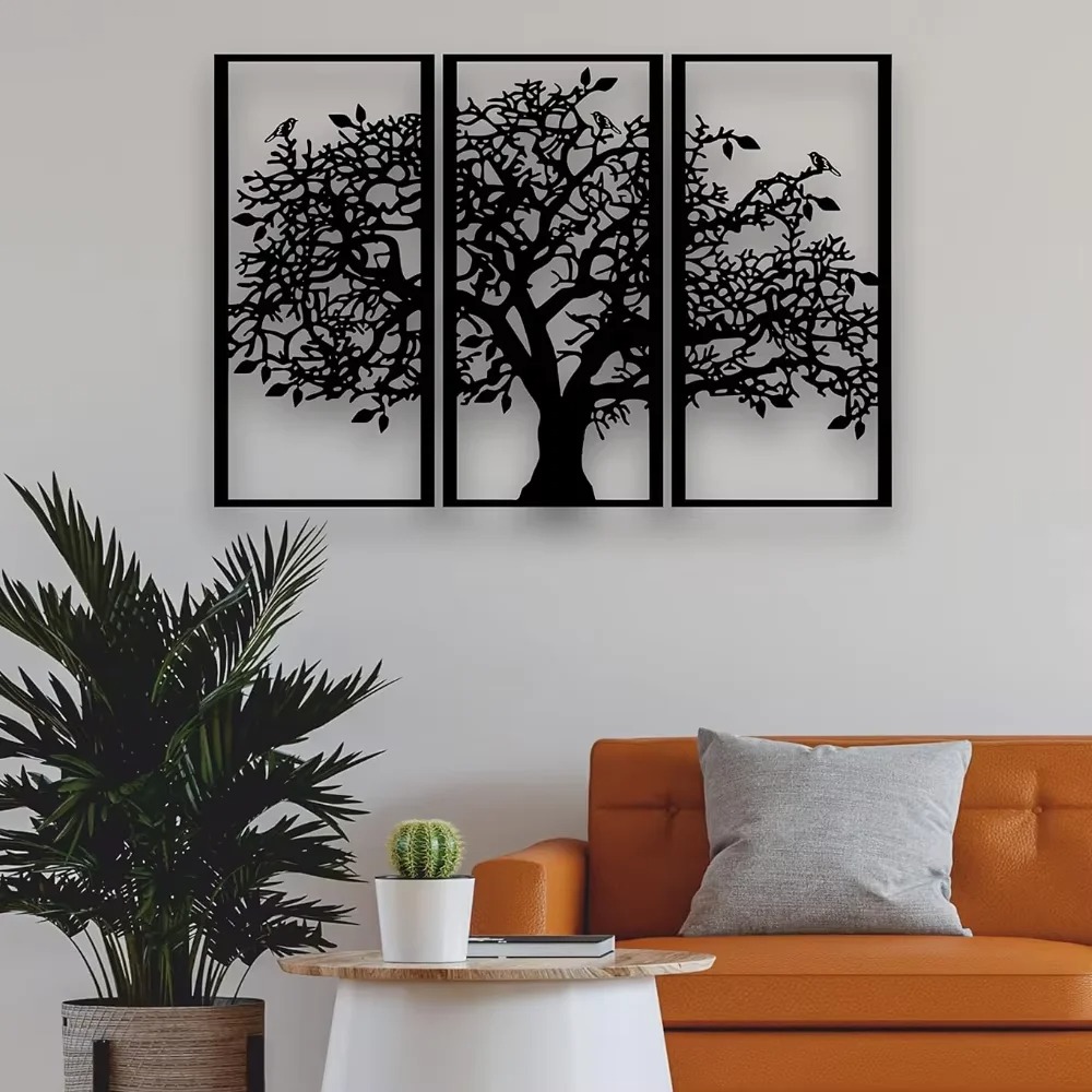 Home Decor Etsy - Decoração de Parede em Metal Árvore