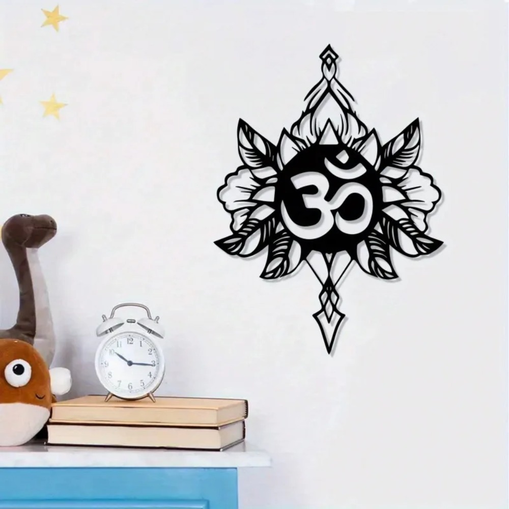 Home Decor Yoga - Arte de Parede em Metal Om