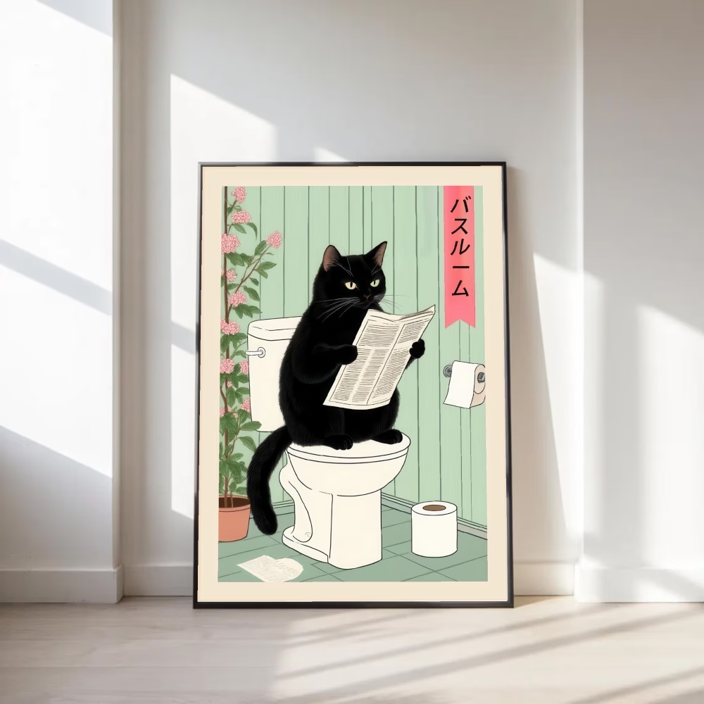 Arte de parede moderna e retrô - Home Decor Cat avaliação e preço