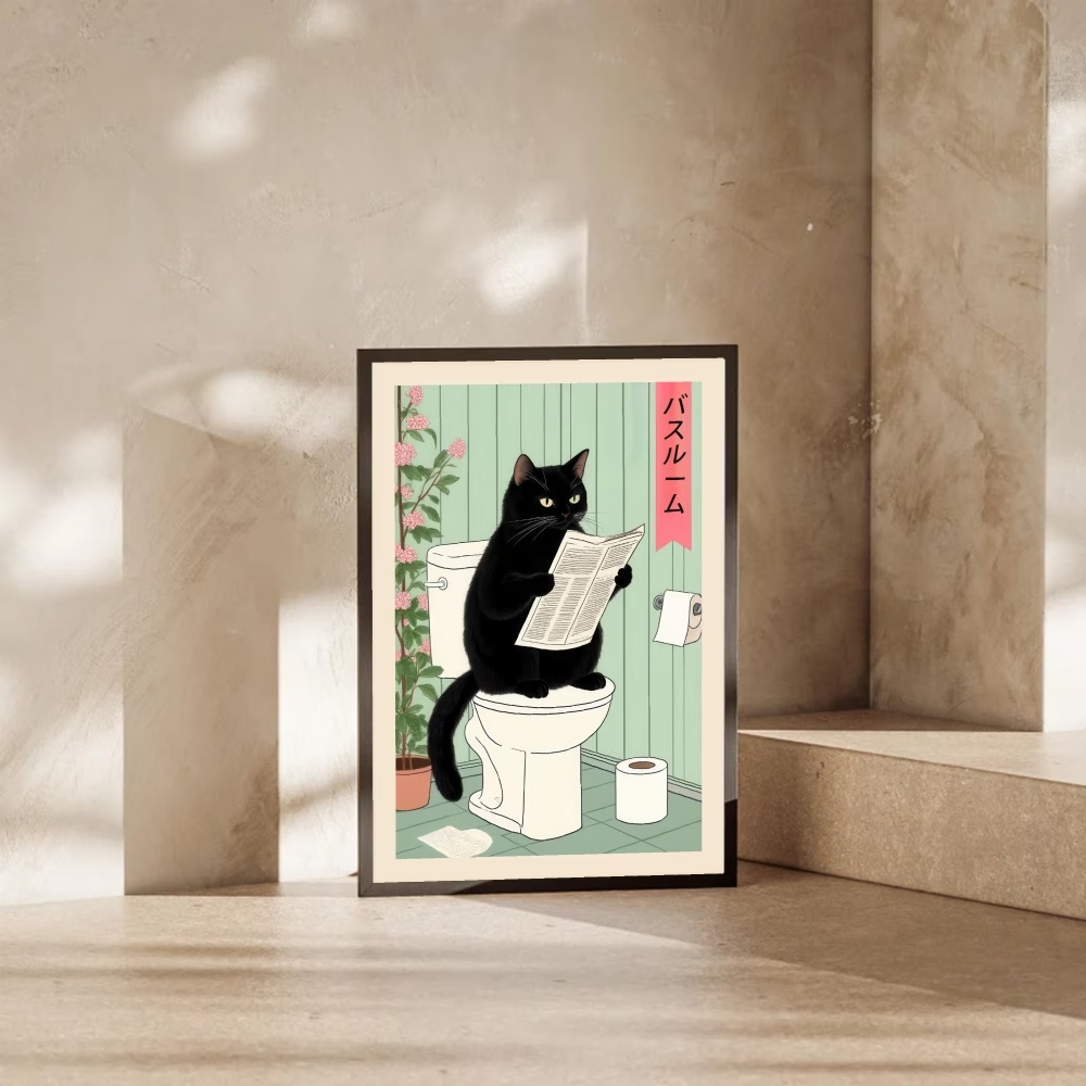 Arte de parede moderna e retrô - Home Decor Cat avaliação e preço