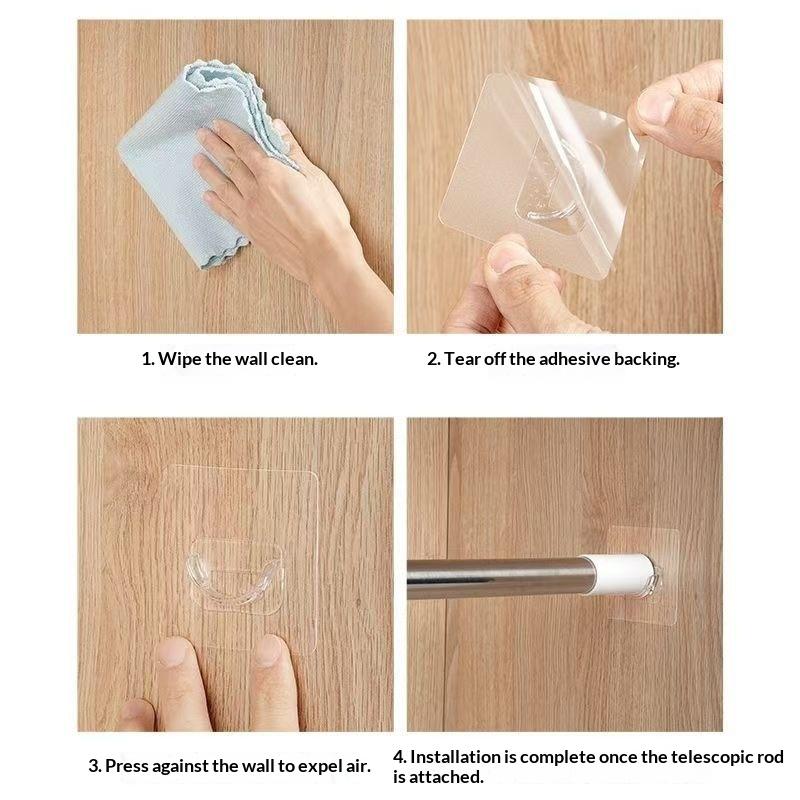 Suportes Transparentes Autoade - Home Decor Curtain avaliação e preço