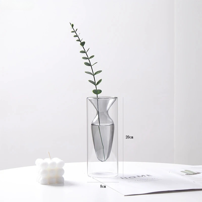 Vaso de vidro colorido de dupl - Terrarium Glass Bottle avaliação e preço
