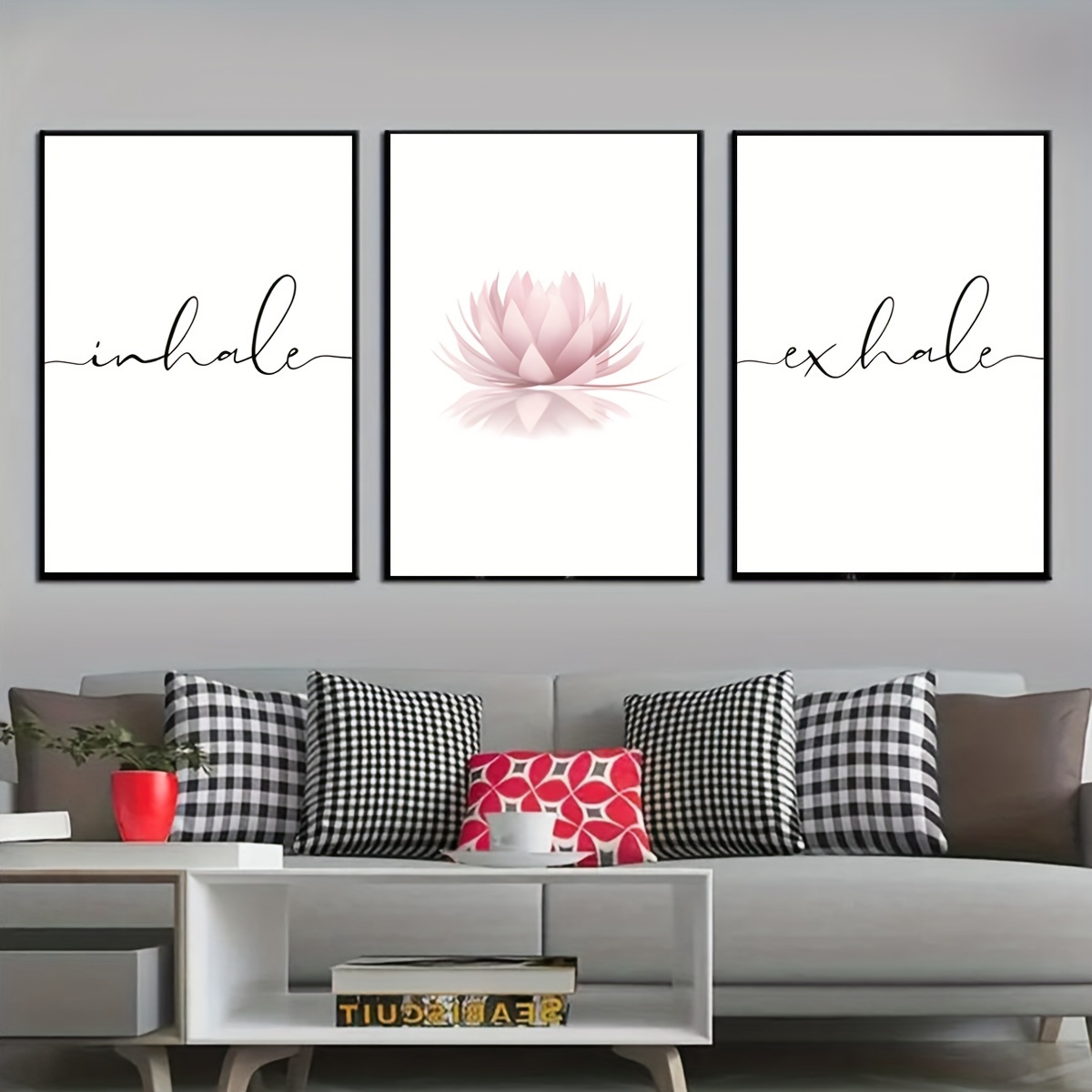 Conjunto de 3 Pôsteres Abstrat - Home Decor Yoga avaliação e preço