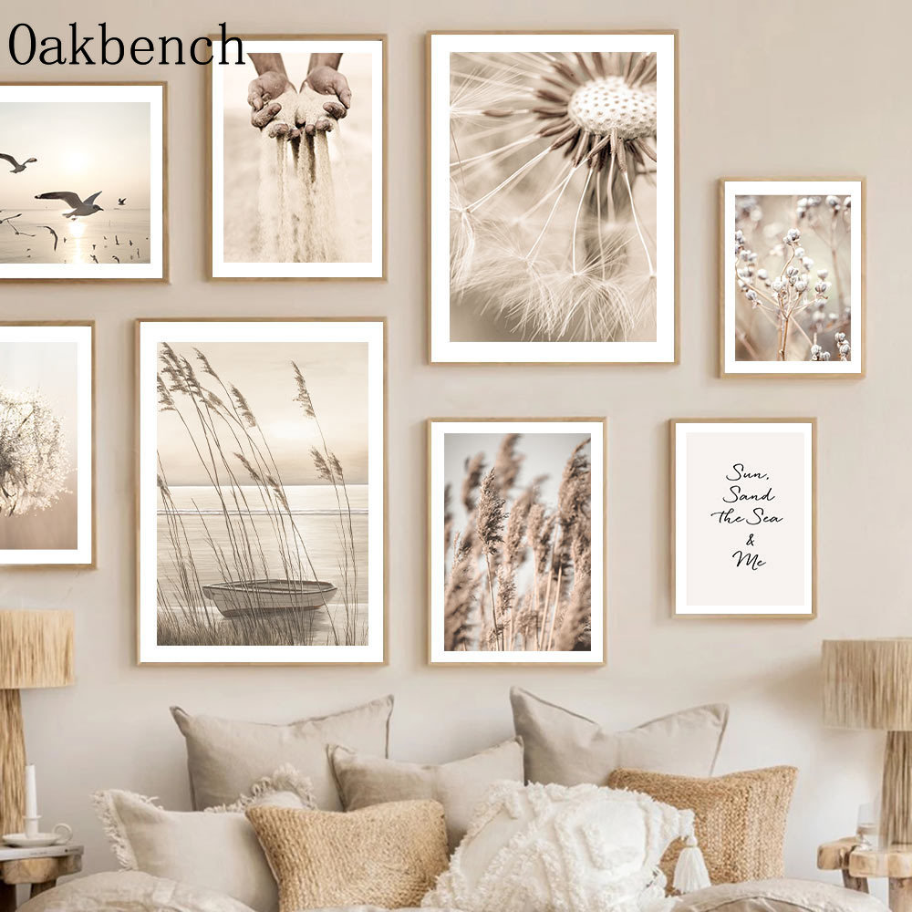Bege Paisagem Wall Art, Reed D - Sand Art Picture avaliação e preço