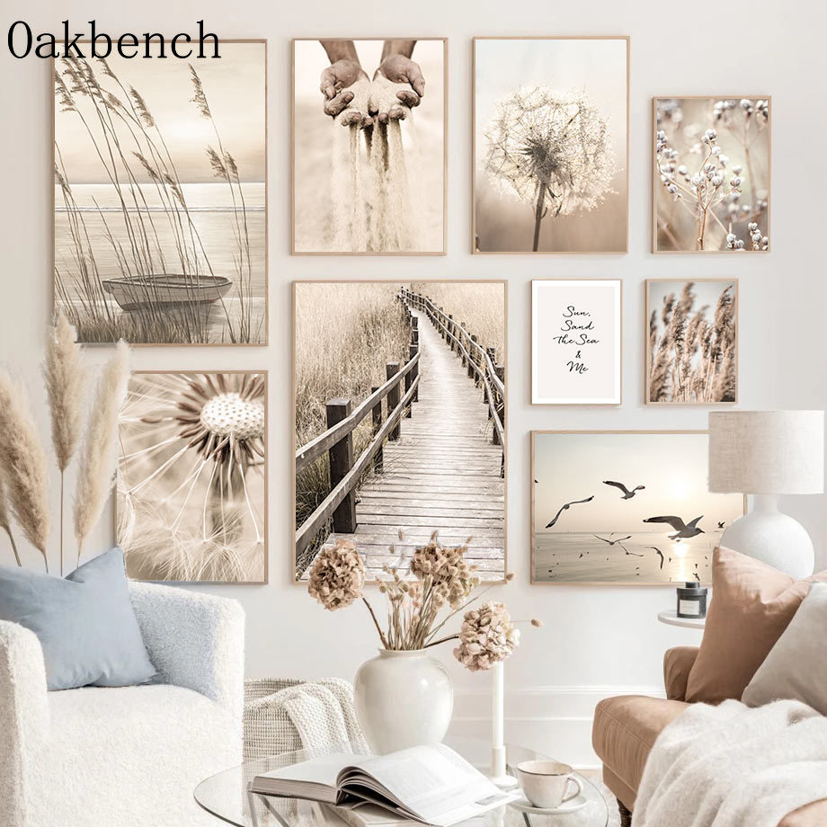 Bege Paisagem Wall Art, Reed D - Sand Art Picture avaliação e preço