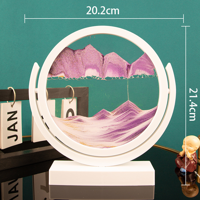 Ampulheta 3d de vidro dinâmica - Sand Art Picture avaliação e preço