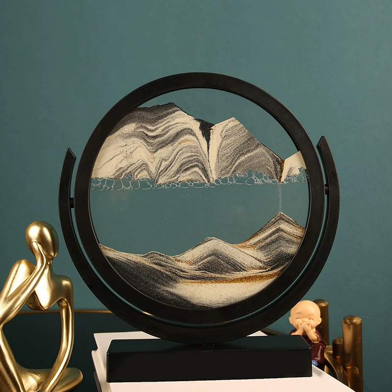 Ampulheta 3d de vidro dinâmica - Sand Art Picture avaliação e preço