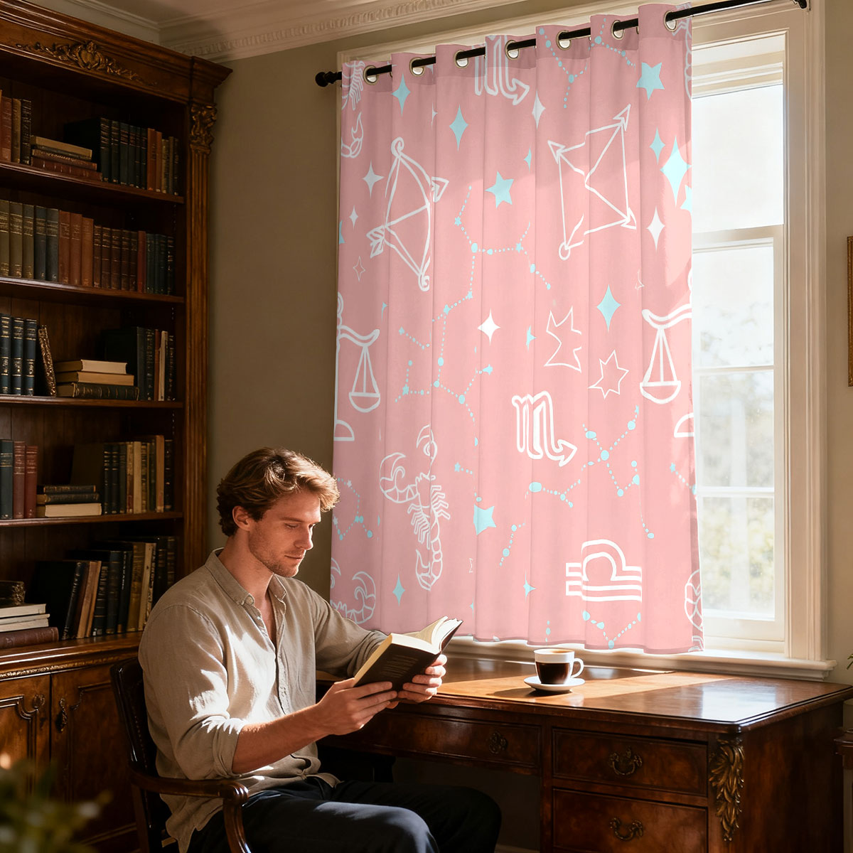 1 peça Cortina Decorativa com  - Home Decor Curtain avaliação e preço