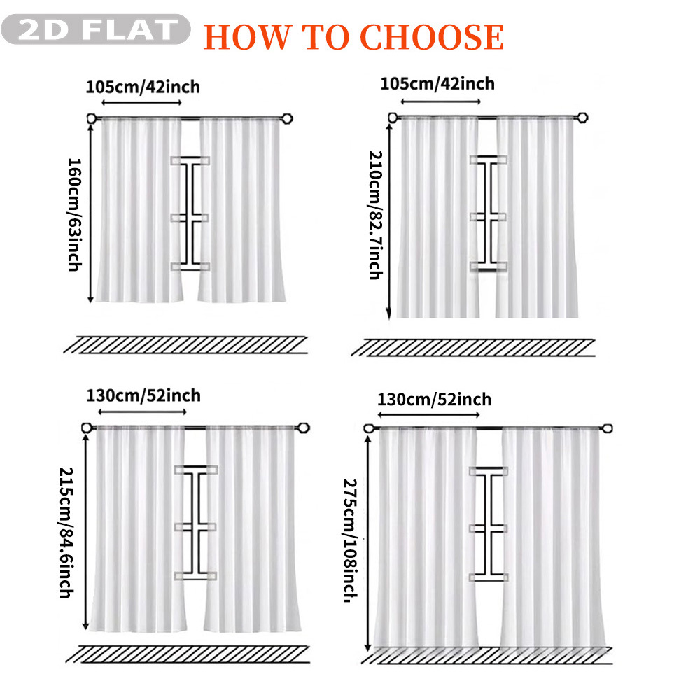 Cortinas Transparentes Planas  - Home Decor Curtain avaliação e preço