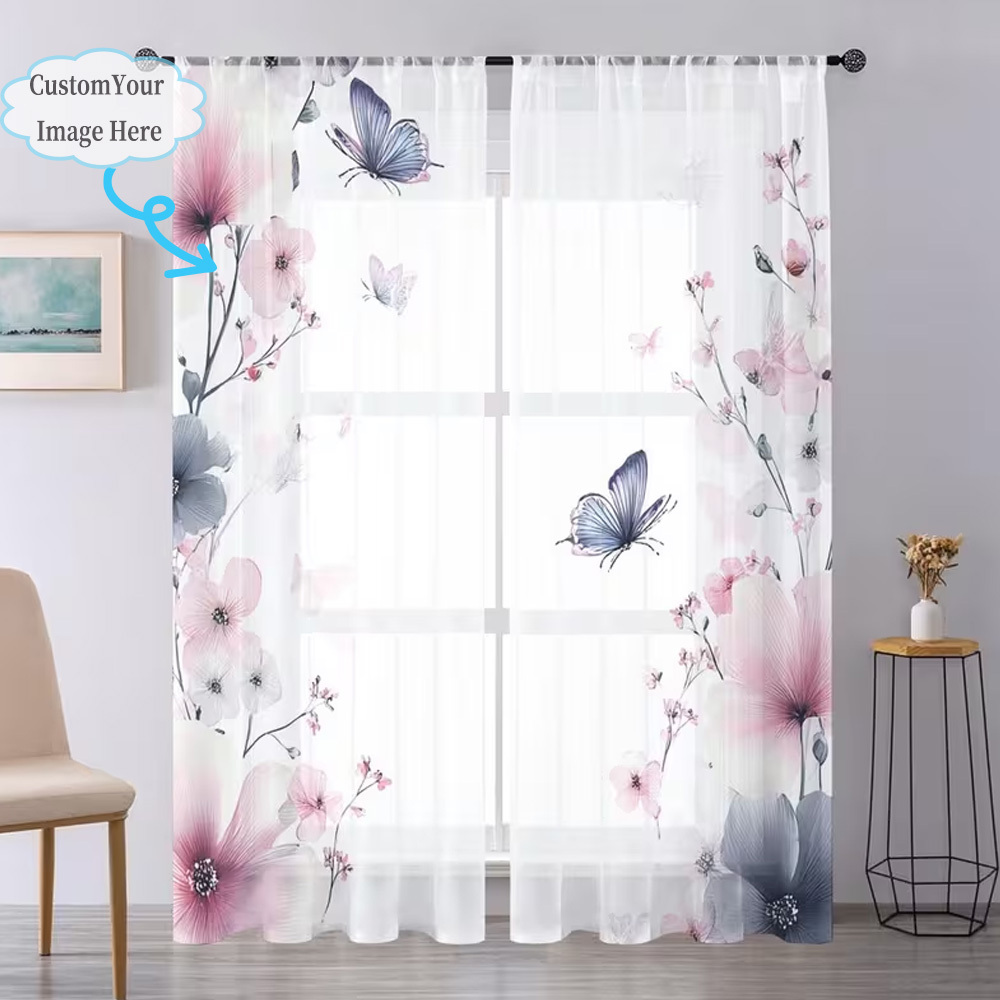 Cortinas Transparentes Planas  - Home Decor Curtain avaliação e preço