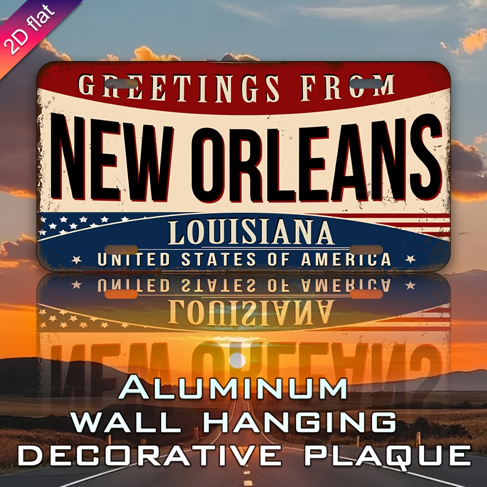 Decoração de parede de placa d - Home Decor New Orleans avaliação e preço