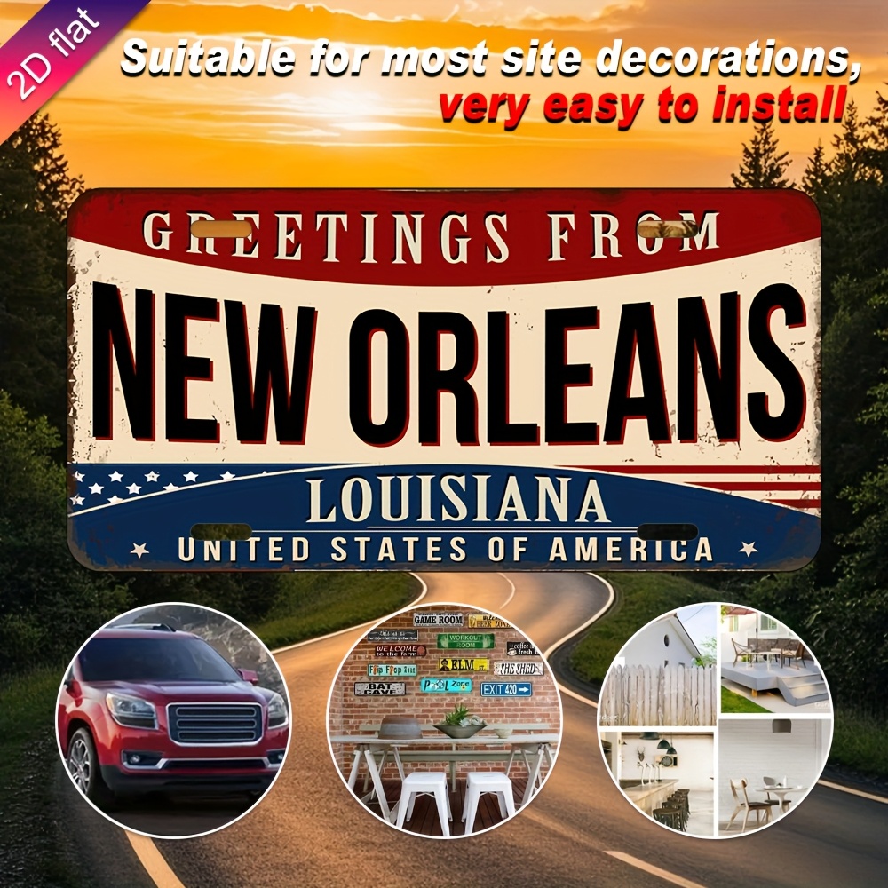 Decoração de parede de placa d - Home Decor New Orleans avaliação e preço