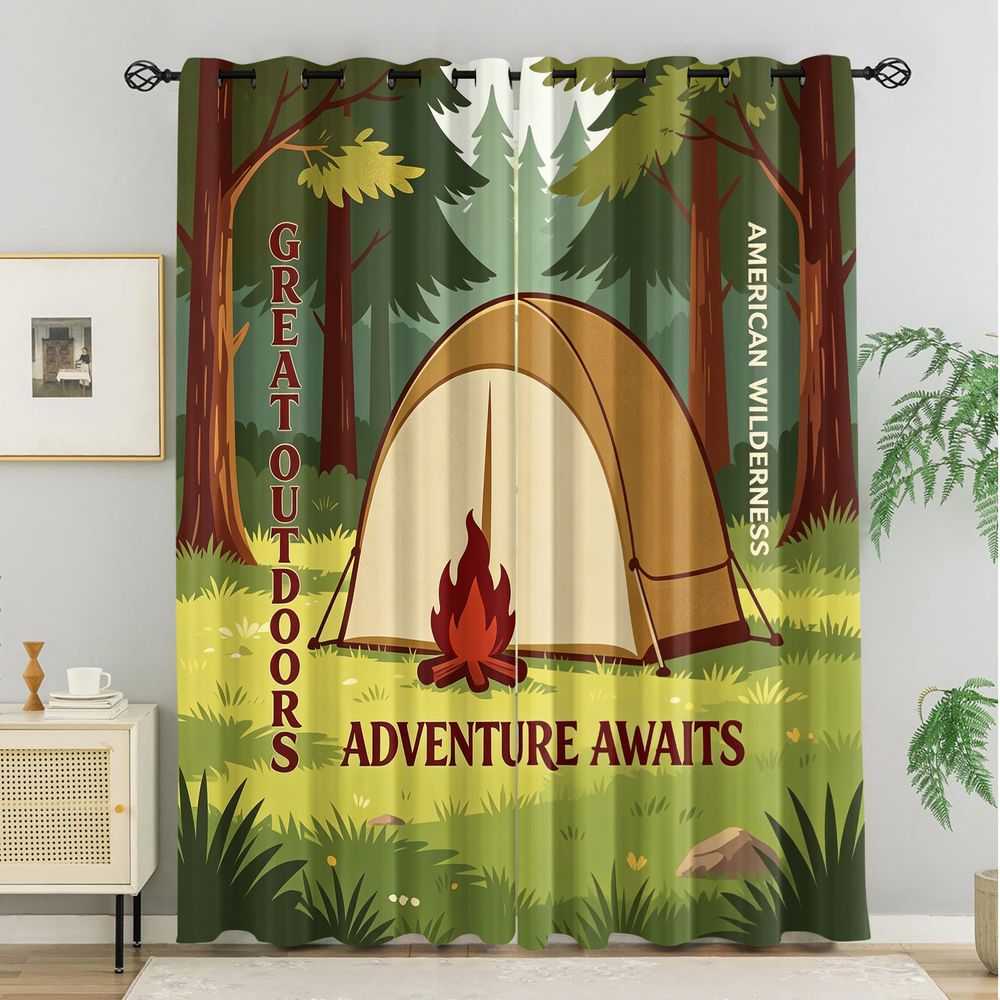 Cortinas com Estampa de Cena d - Home Decor Curtain avaliação e preço