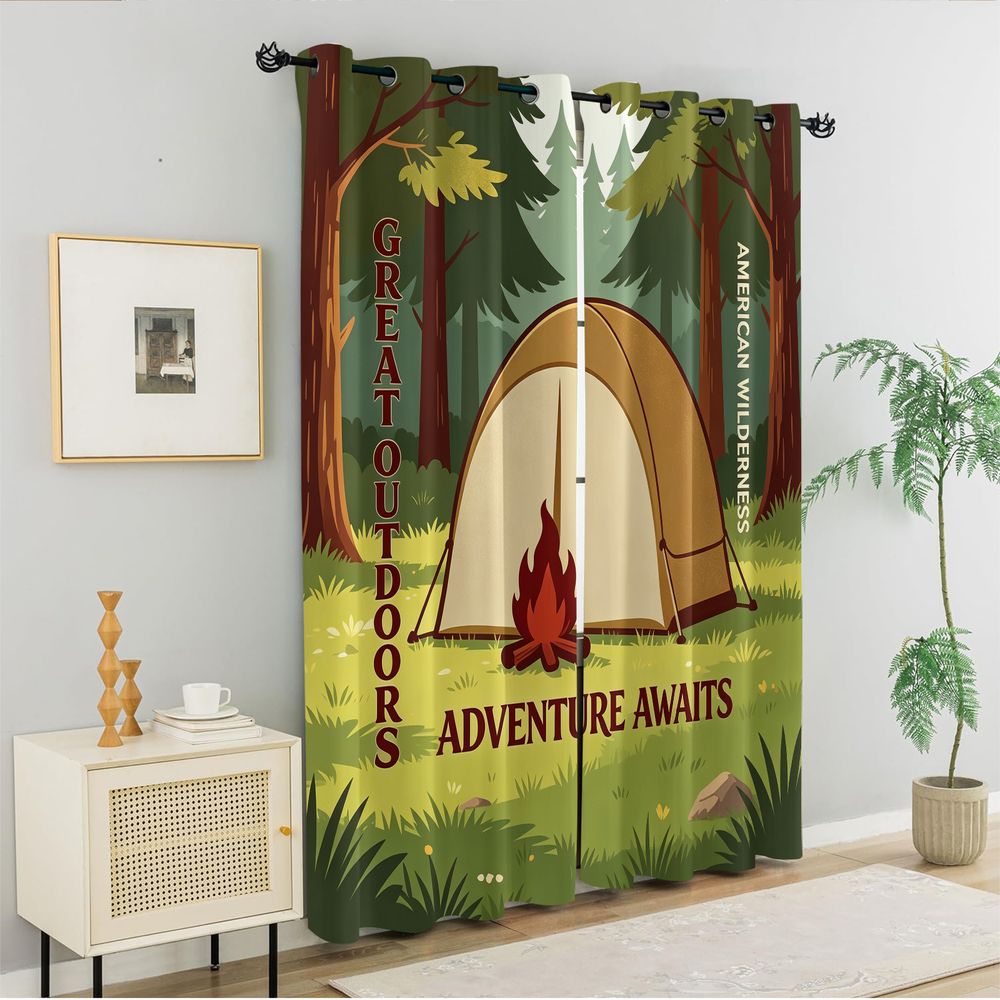 Cortinas com Estampa de Cena d - Home Decor Curtain avaliação e preço