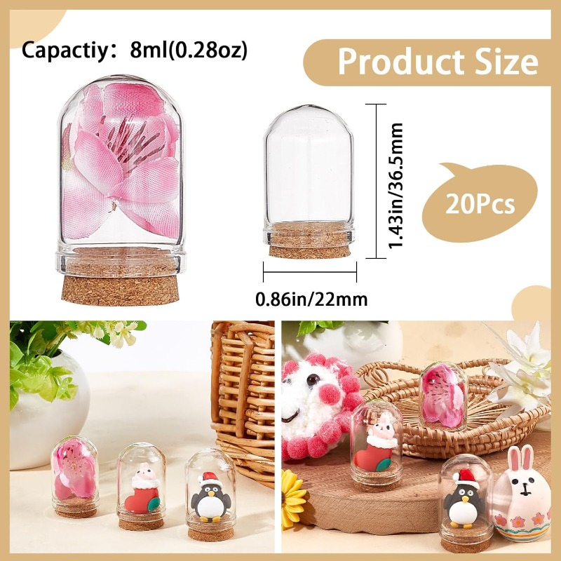20 conjuntos de vidro cloche c - Terrarium Glass Bottle avaliação e preço