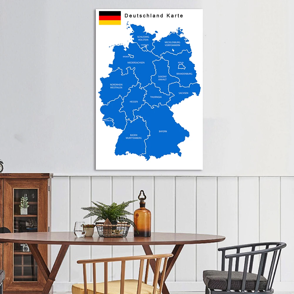 100*150 cm a alemanha mapa pol - Germany Home Decor avaliação e preço