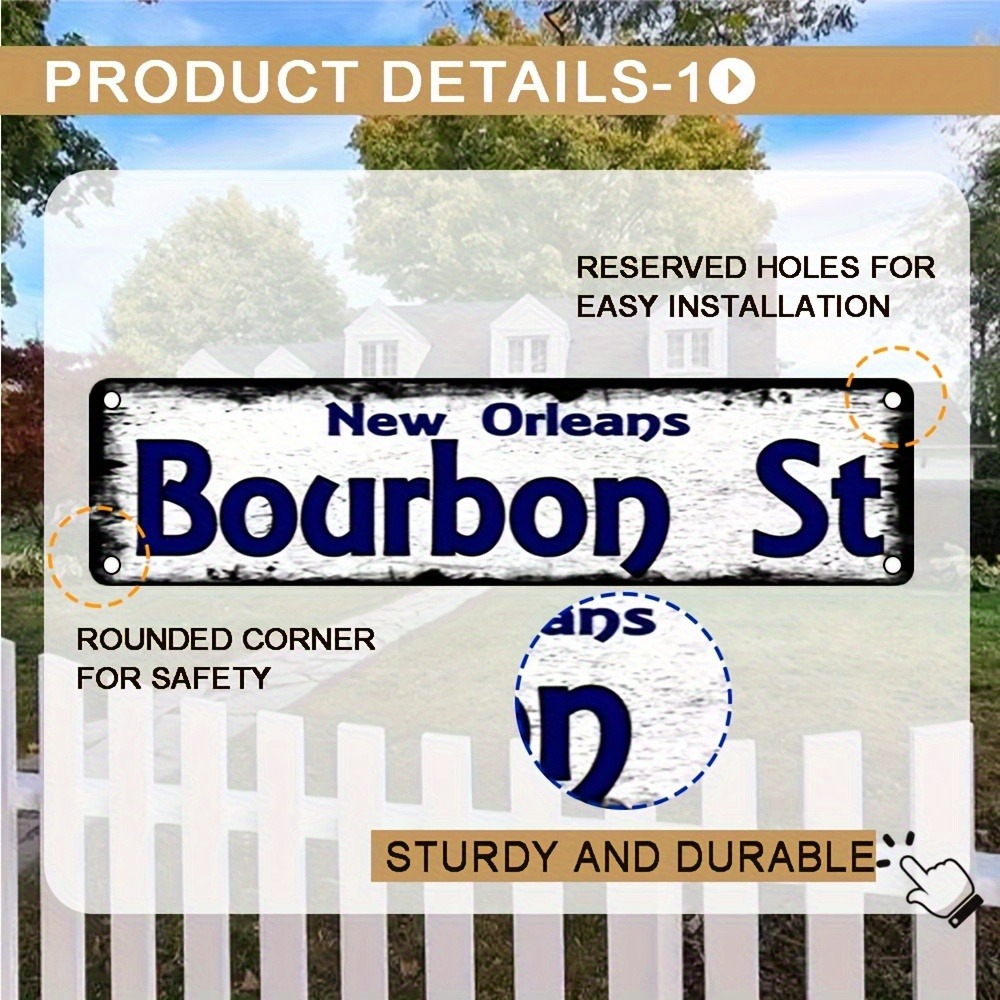 Placa de Metal Decorativa Pers - Home Decor New Orleans avaliação e preço