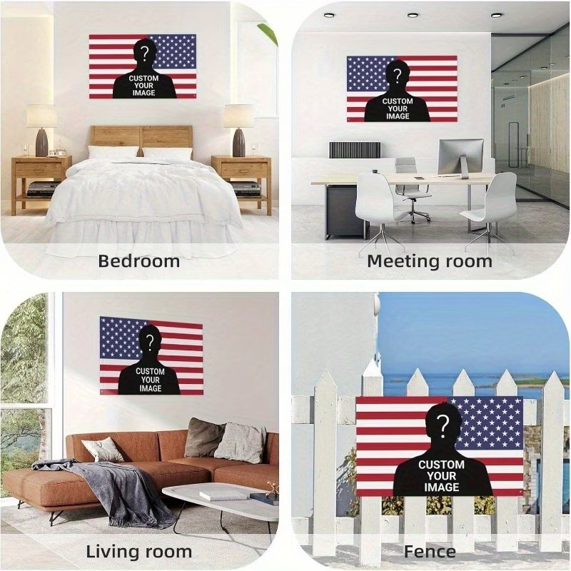 Bandeira Personalizada EUA ROS - Home Decor Png avaliação e preço