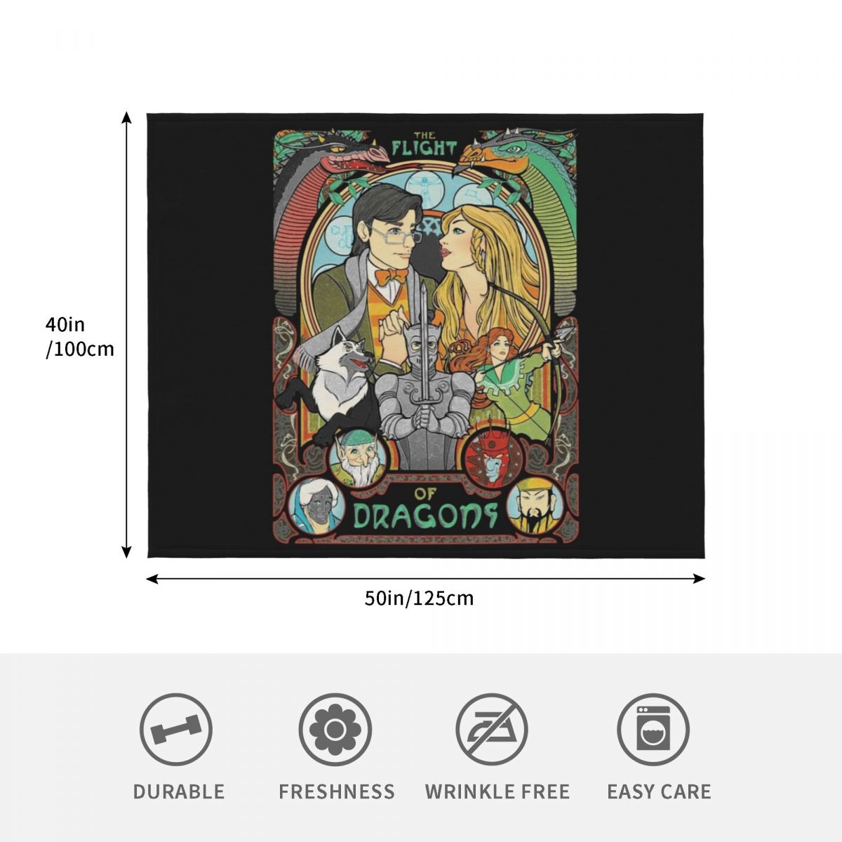 Flight of Dragons Essential T- - Home Decor Png avaliação e preço