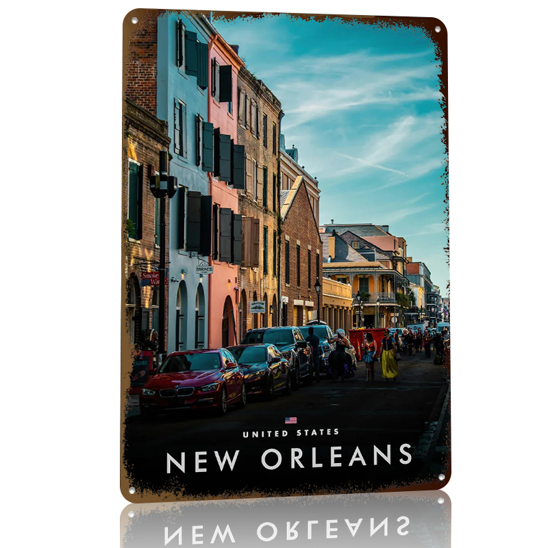 Pôster Impresso de Cena de Rua - Home Decor New Orleans avaliação e preço