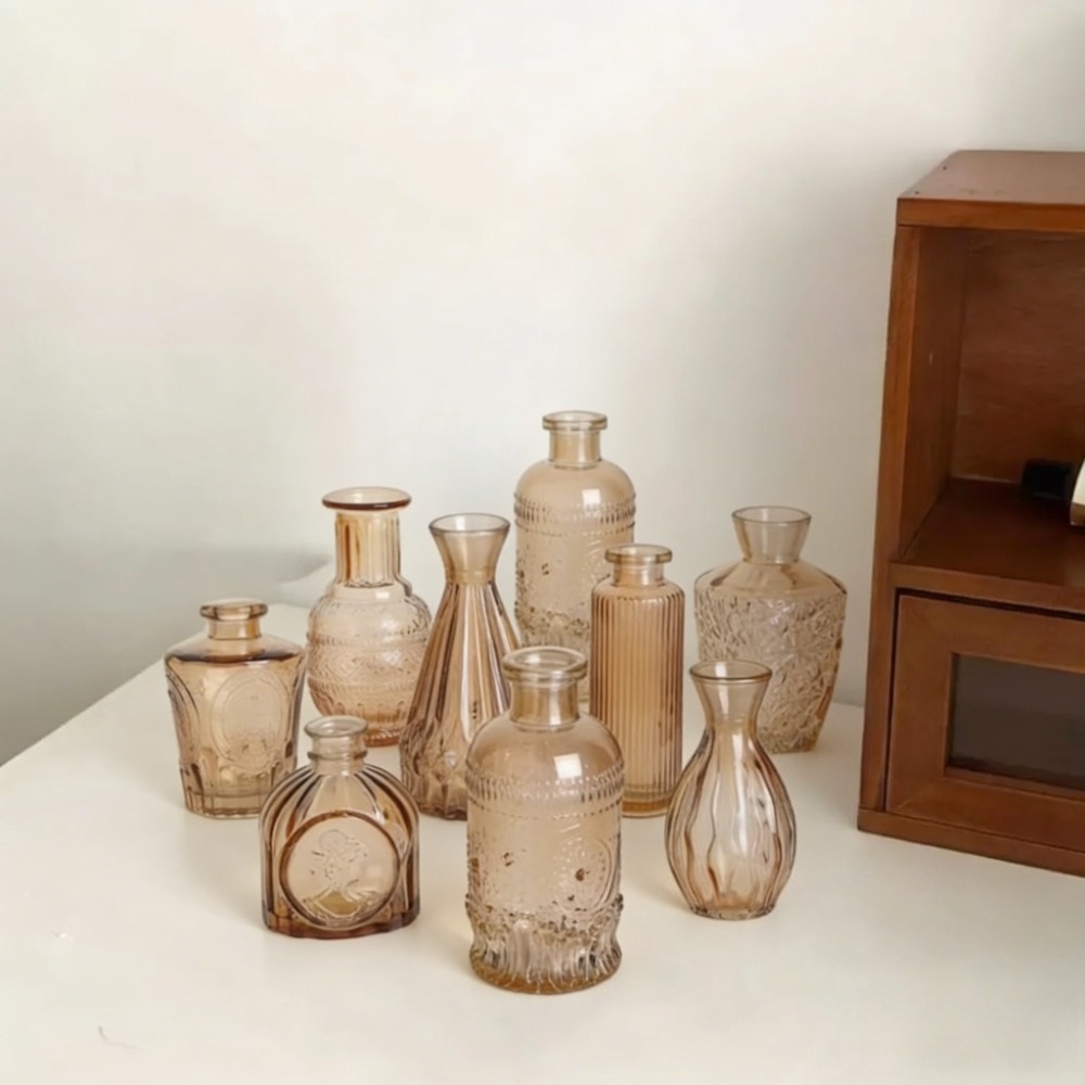 10PCS Vaso de Vidro Mini Retro - Terrarium Glass Bottle avaliação e preço