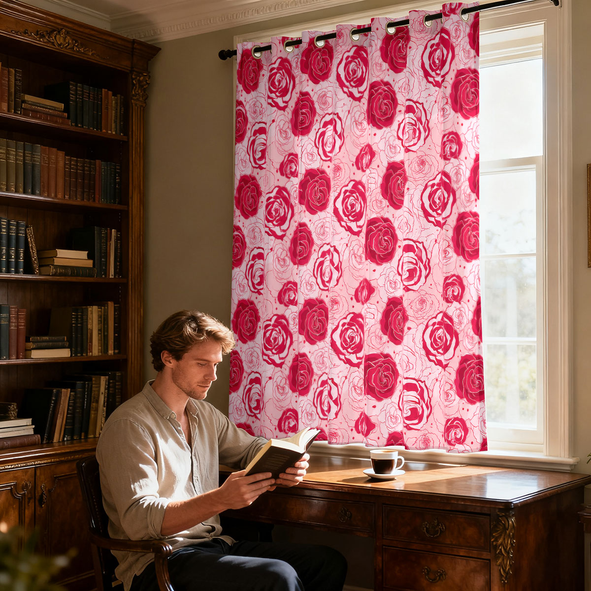 1 peça Cortina Decorativa de P - Home Decor Curtain avaliação e preço