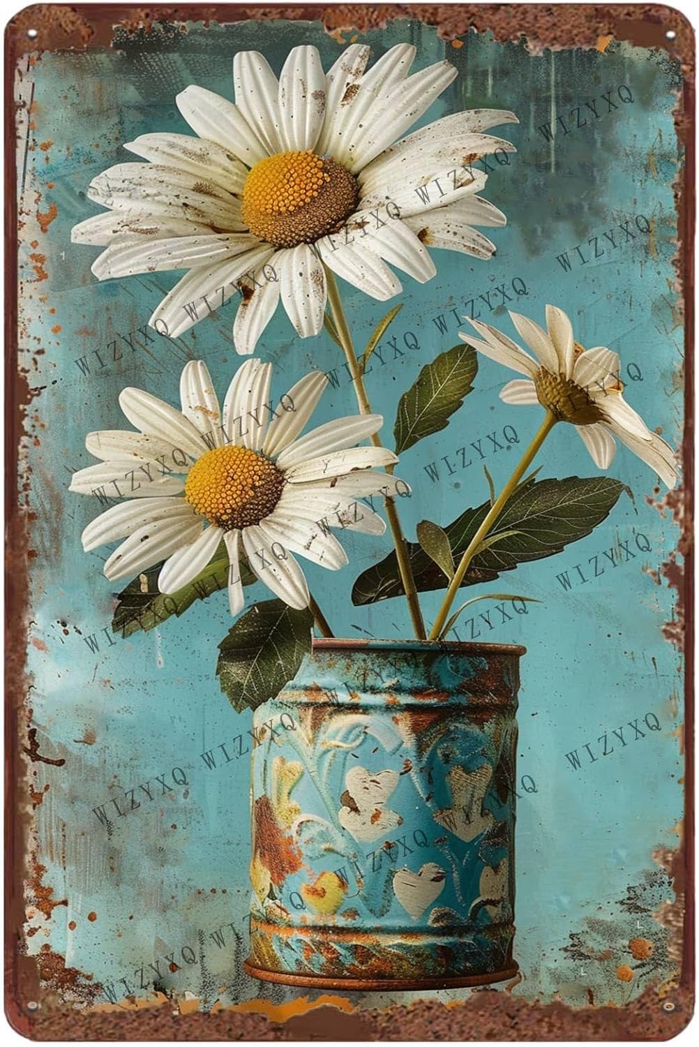 Placas de Metal Vintage com Fl - Home Decor Kolkata avaliação e preço