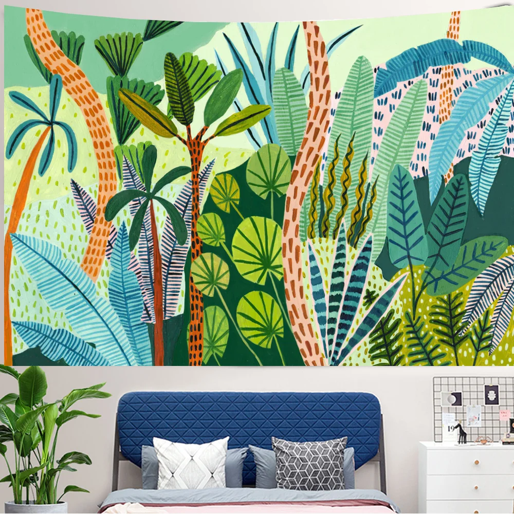 Parede da menina da planta ver - Home Decor Yoga avaliação e preço