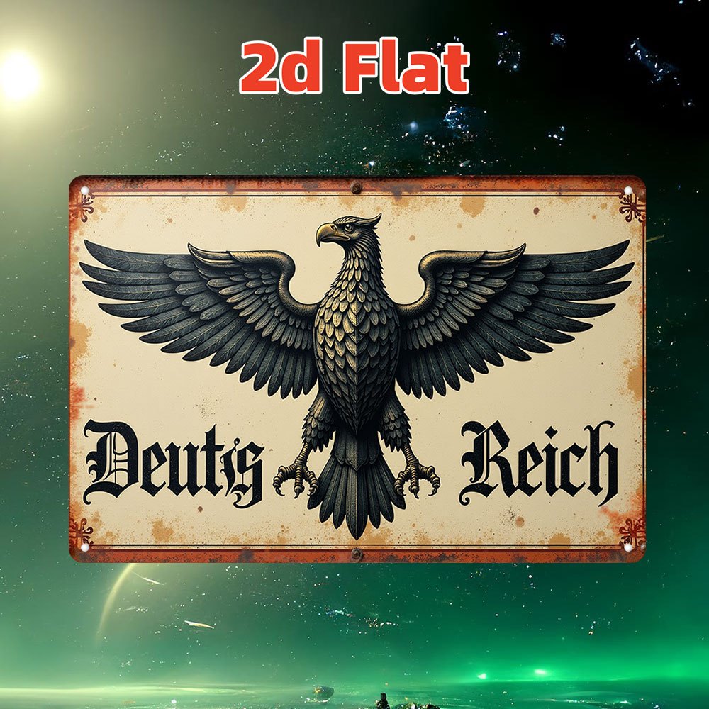 Placa de Metal Vintage com Águ - Germany Home Decor avaliação e preço