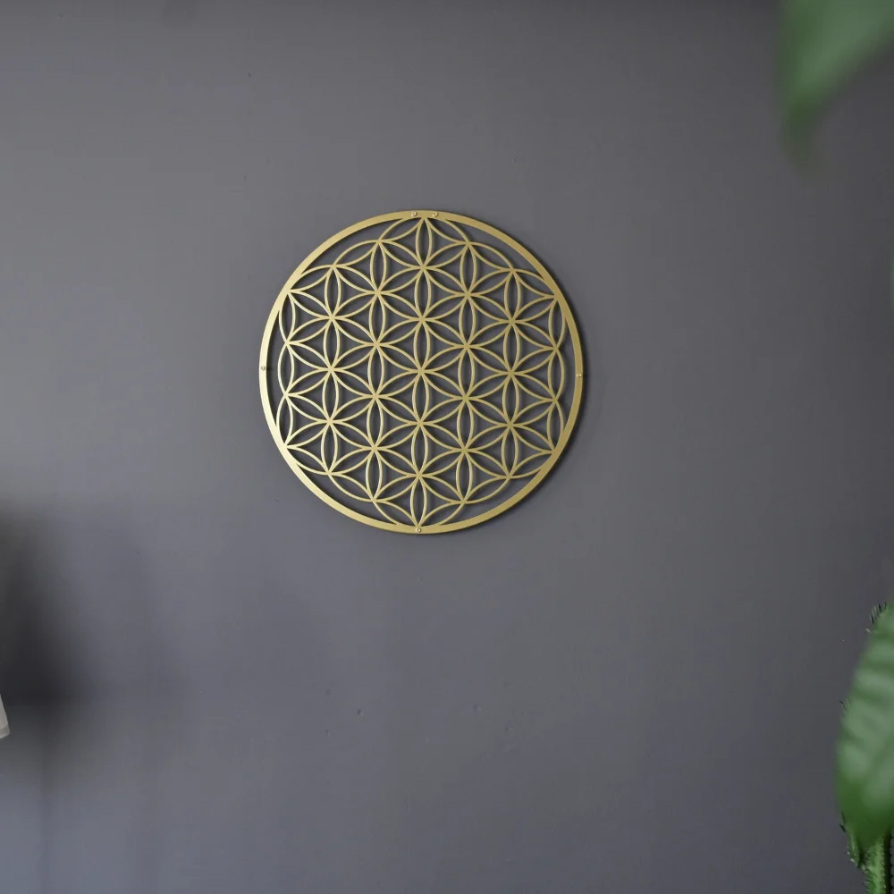 Arte de parede de metal flor d - Home Decor Sofa avaliação e preço