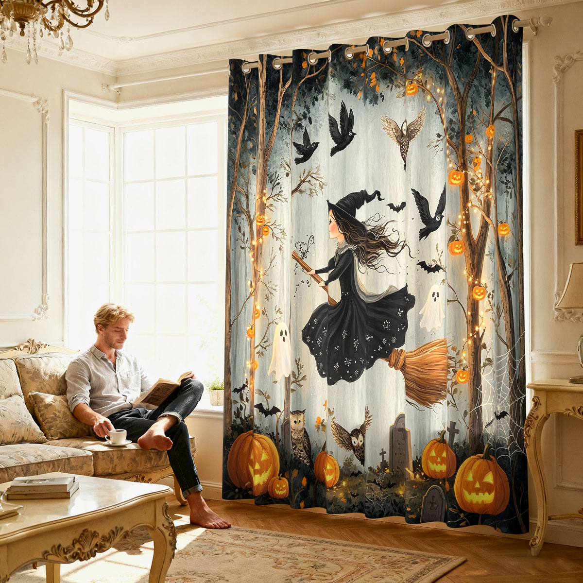 1PC Cortina de Laço Único com  - Home Decor Curtain avaliação e preço