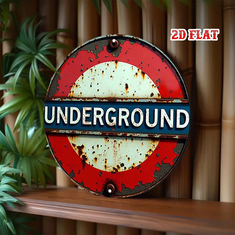 Placa de Metal Redonda Vintage - Home Decor London avaliação e preço
