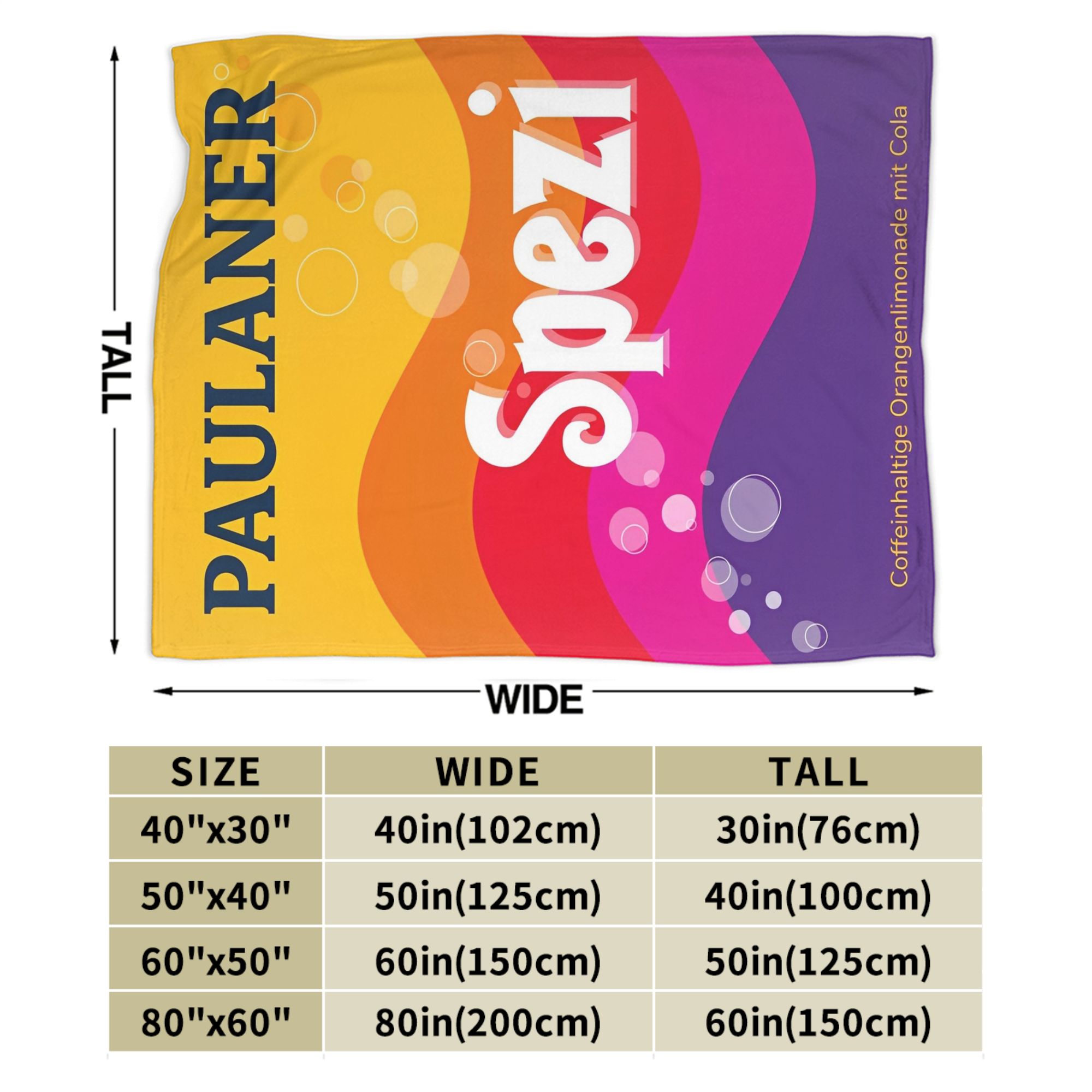 Paulaner Spezi cobertores alem - Germany Home Decor avaliação e preço