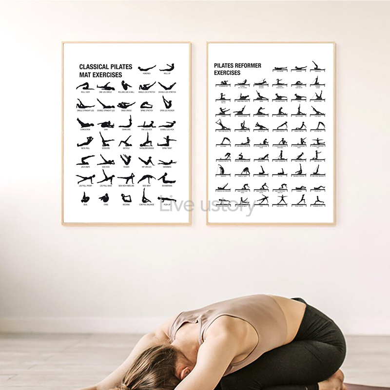 Pôster de Quadro de Exercícios - Home Decor Yoga avaliação e preço