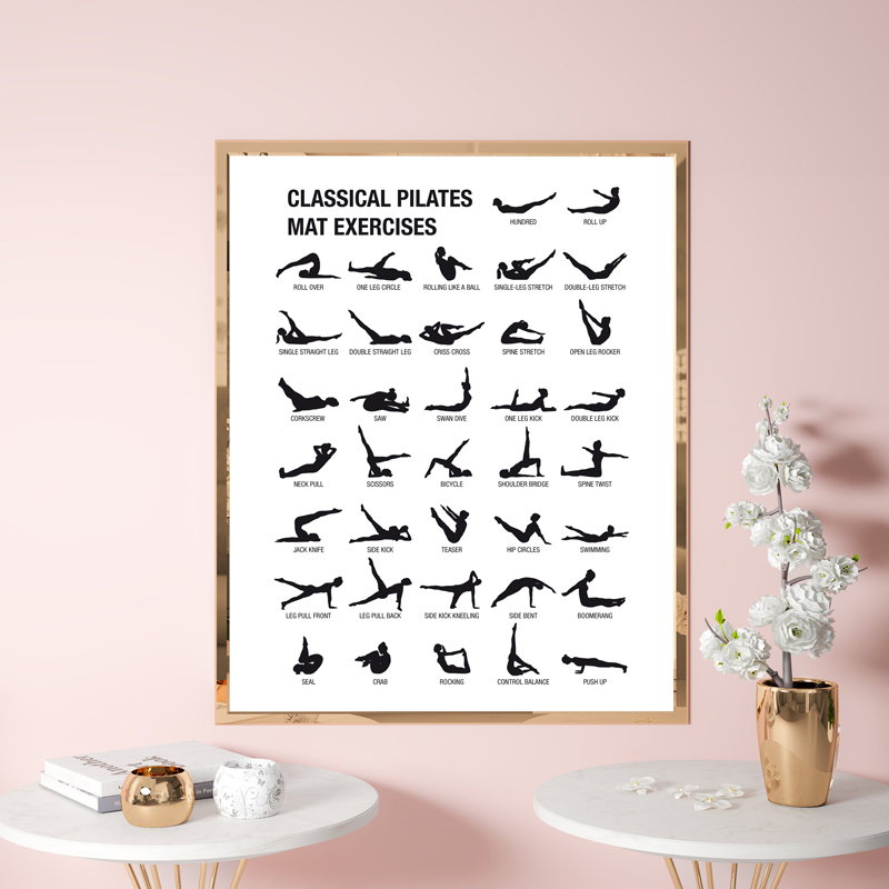 Pôster de Quadro de Exercícios - Home Decor Yoga avaliação e preço