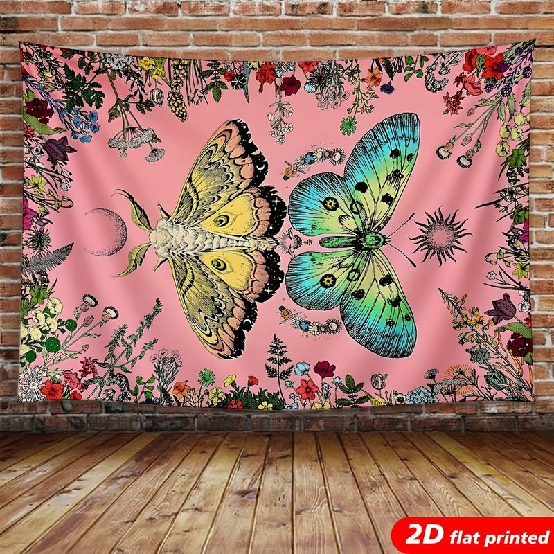 Tapeçaria VIKAMA com Borboleta - Home Decor Yoga avaliação e preço