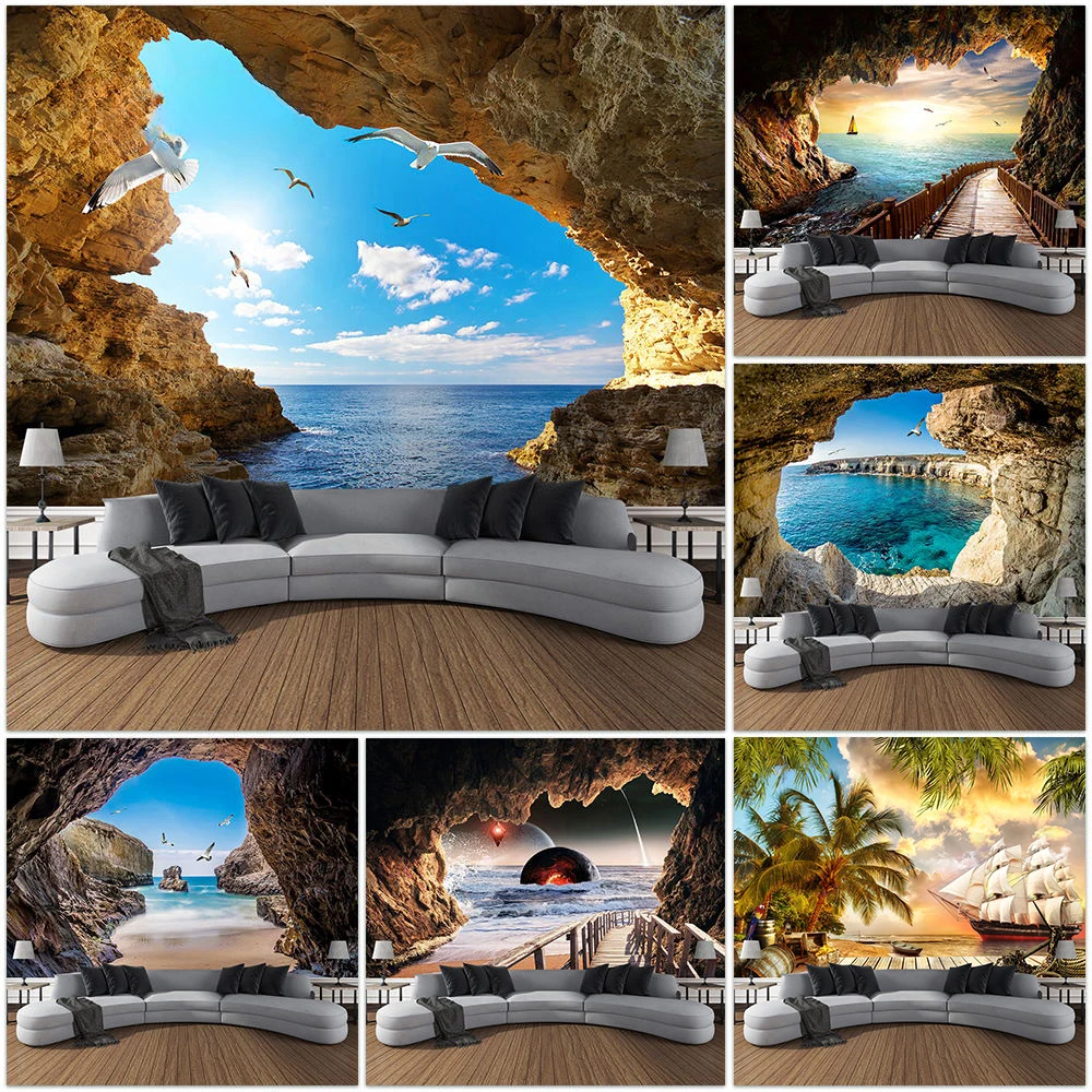 Montanha caverna paisagem tape - Home Decor Yoga avaliação e preço