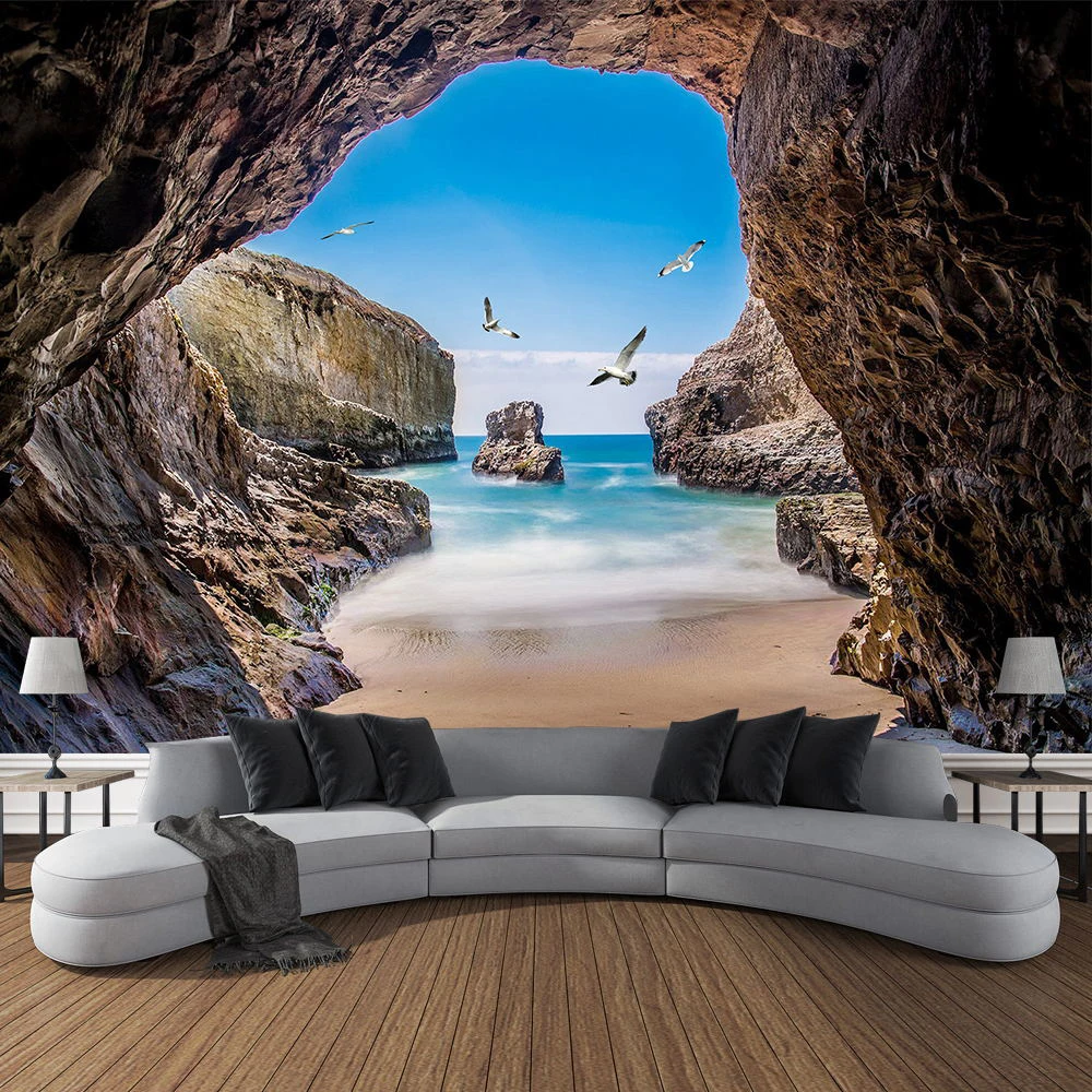 Montanha caverna paisagem tape - Home Decor Yoga avaliação e preço