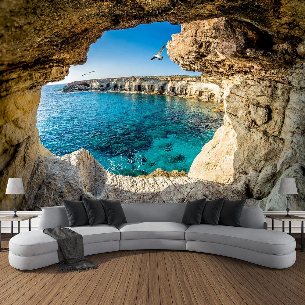 Montanha caverna paisagem tape - Home Decor Yoga avaliação e preço